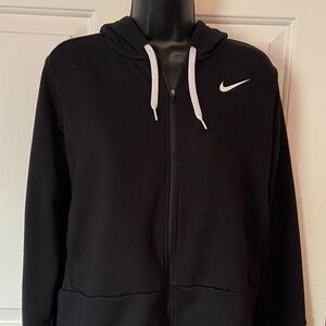 Nike black Dri-fit full zip hoodie